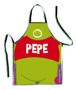 Delantal de cocina infantil del sapo pepe